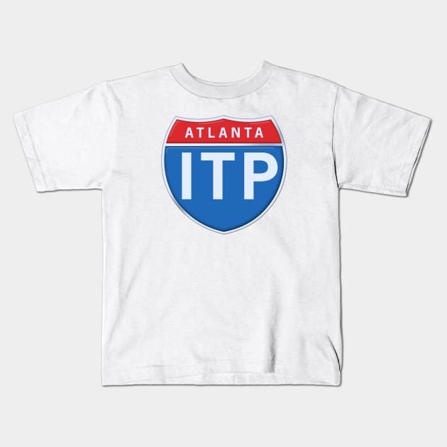 Atlanta Inside The Perimeter Road Sign Kids T-Shirt by Victopia